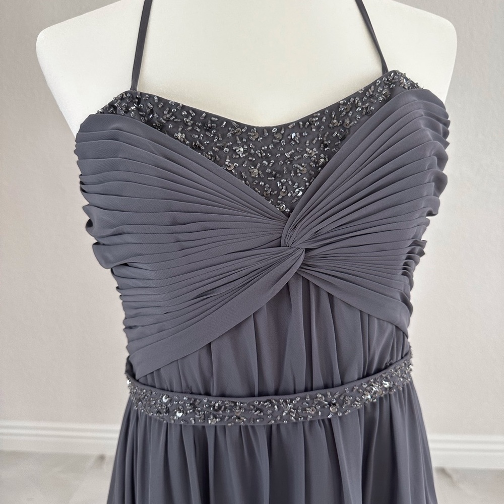 Alfred Angelo Gray Dress - Picture 2 of 9